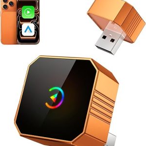 Wireless CarPlay Adapter- Android Auto Adapter, 2-in-1 Wired to Wireless for CarPlay, Plug and Play Mini Size, Stable Connection, Zero Lag Car Play Wireless Adapter for iPhone iOS 10+ Android 11+
